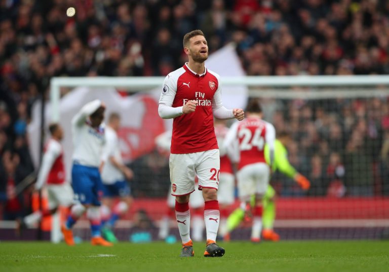 ‘Announce Mustafi exit’ – Arsenal fans on Twitter are all making the same jokes