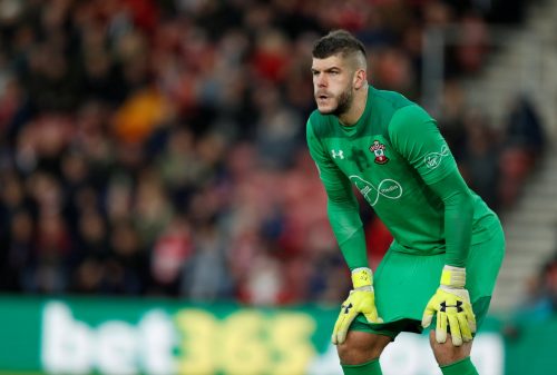 Fraser Forster playing for Southampton