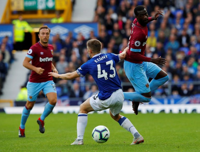 These Everton fans were far from impressed by Jonjoe Kenny’s performance on Sunday