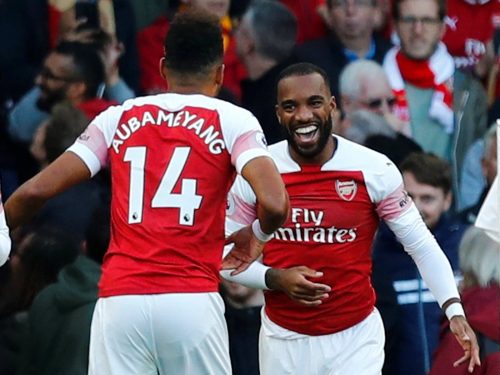 Arsenal fans can’t get enough of Alexandre Lacazette and Pierre-Emerick Aubameyang