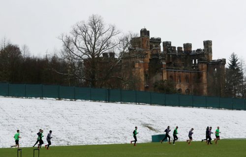 Celtic fans on Twitter happy to see Belgium training at Lennoxtown