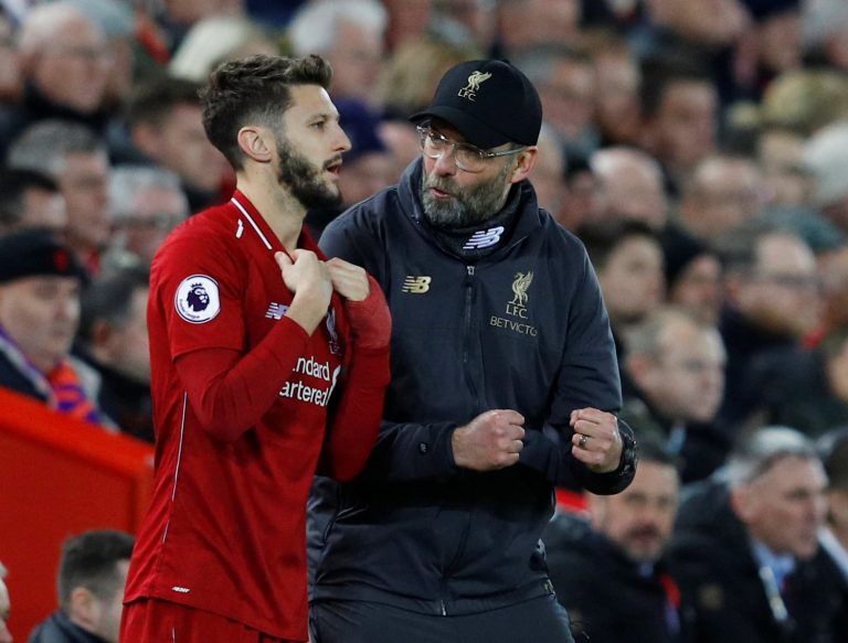 Liverpool fans on Twitter were raging when Lallana entered the fray at Goodison