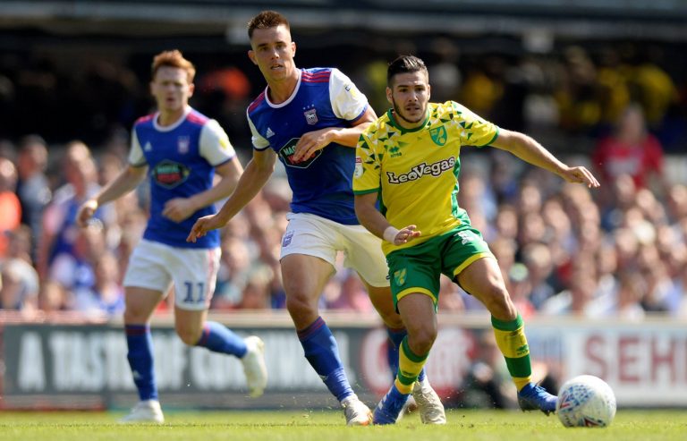 Jonas Knudsen in action for Ipswich