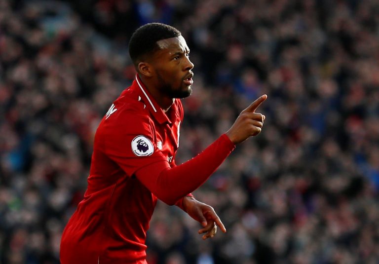 Unsung Hero: Aside from his goal, Liverpool’s Georginio Wijnaldum also got through plenty of graft against Everton