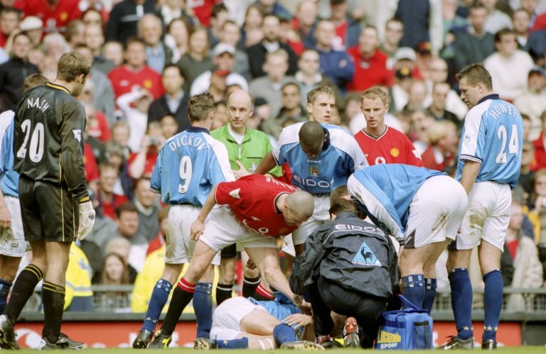 Injury misery: Manchester City and Alf Inge Haaland
