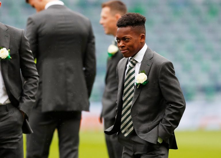 Celtic: Fans were desperate to see Karamoko Dembele before his eventual introduction