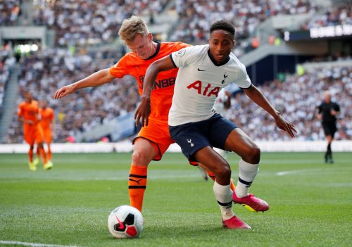 Newcastle United's Matt Ritchie in action with Tottenham Hotspur's Kyle Walker-Peters