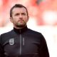 Stoke City manager Nathan Jones after the Leeds Championship match, August 2019