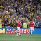 Arsenal's David Luiz, Granit Xhaka, Joe Willock and Nicolas Pepe look dejected after conceding their second goal v Watford