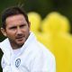 Chelsea manager Frank Lampard during training