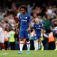 Chelsea's Willian looks dejected after Sheffield United's second goal