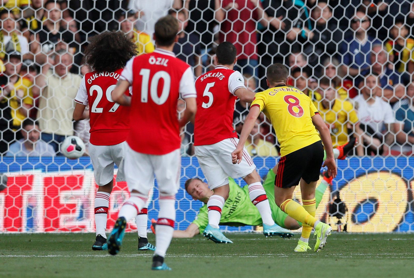 Watford: Fans left in no doubt that Tom Cleverley was the best player in yesterday’s match
