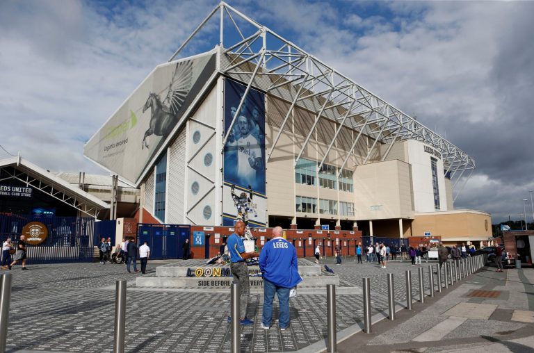 General view outside of Elland Road, home to Leeds United