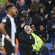 Newcastle United manager Steve Bruce looks dejected at Leicester City