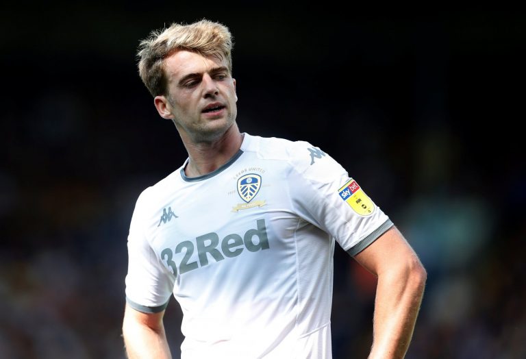 Patrick Bamford reacts v Swansea, August 2019