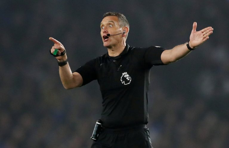 Referee Andre Marriner, Brighton & Hove Albion v Cardiff City, April 2019