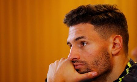 Switzerland's Fabian Schar during the press conference