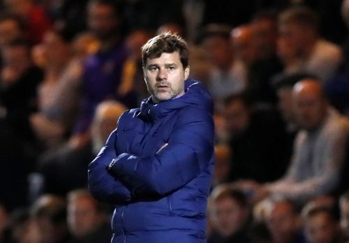 Tottenham Hotspur manager Mauricio Pochettino reacts as Spurs exit Carabao Cup away to League Two Colchester