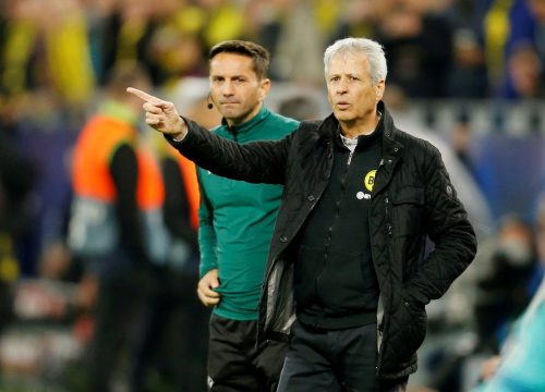 Borussia Dortmund coach Lucien Favre