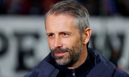 Borussia Monchengladbach head coach Marco Rose while in charge of RB Salzburg v Napoli in March, 2019