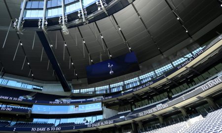 General view inside the Tottenham Hotspur Stadium before the Crystal Palace match