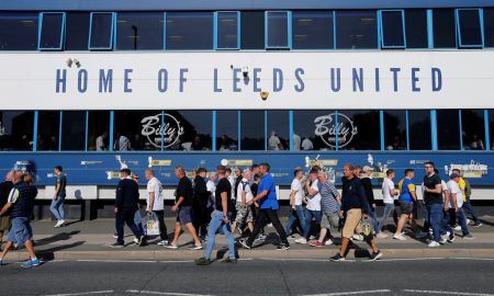 General view outside Elland Road before the Derby County match