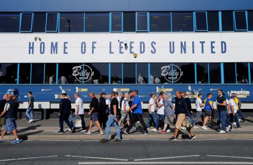 General view outside Elland Road before the Derby County match