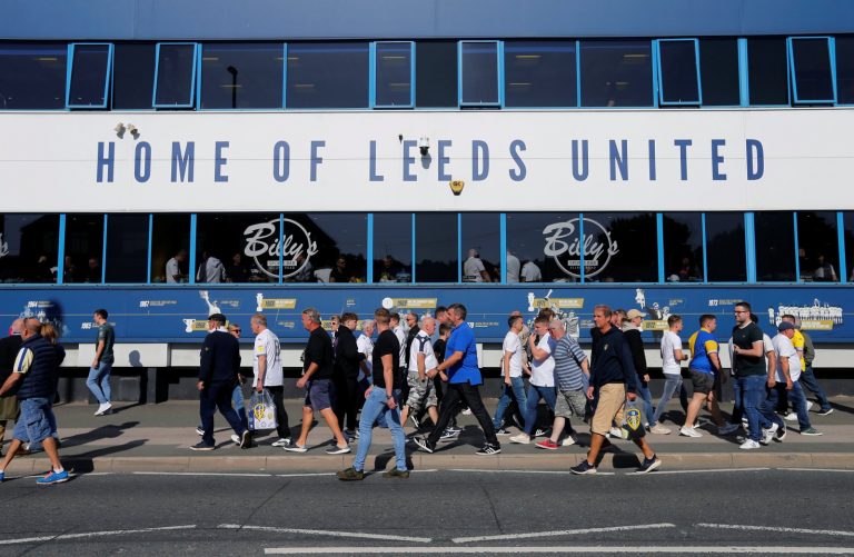 General view outside Elland Road before the Derby County match