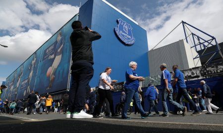 General view outside Goodison Park as Everton host Watford