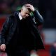 Manchester United manager Ole Gunnar Solskjaer reacts at the end of the Arsenal match