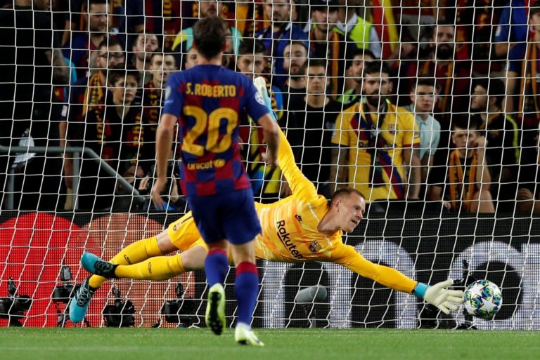 Barcelona: Fans love Ter Stegen wonder-save to stop Pique scoring header in training