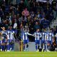 Porto's Luis Diaz celebrates scoring their first goal with team mates - Europa League - Group G - FC Porto v Rangers