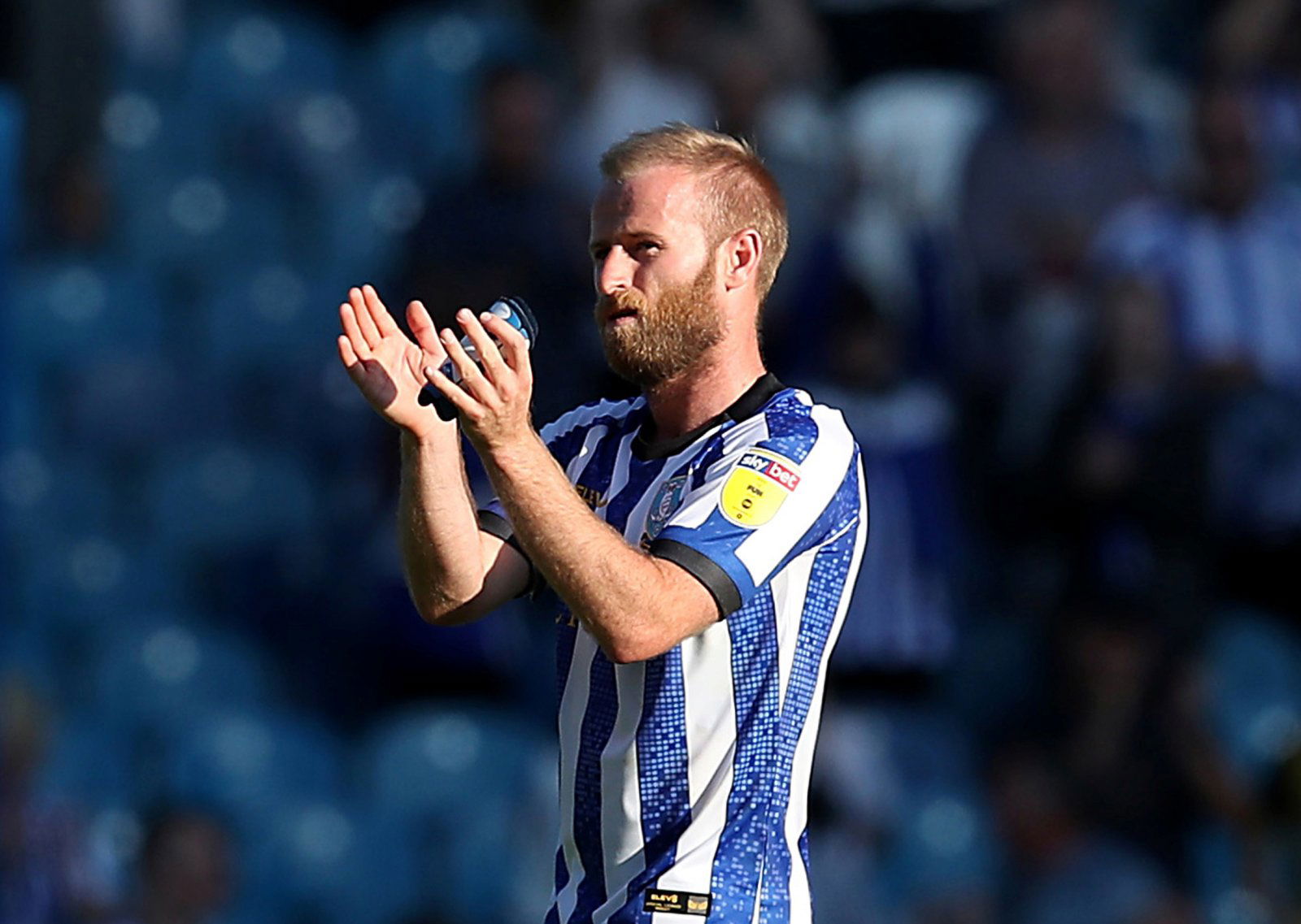 Sheffield Wednesday's Barry Bannan applauds fans after the Fulham match