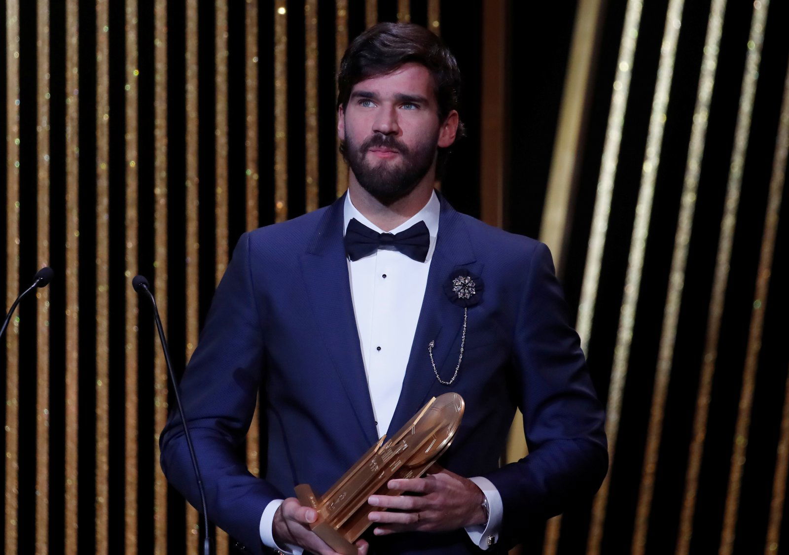 Liverpool: Fans heap praise on Alisson after winning Yachine Trophy