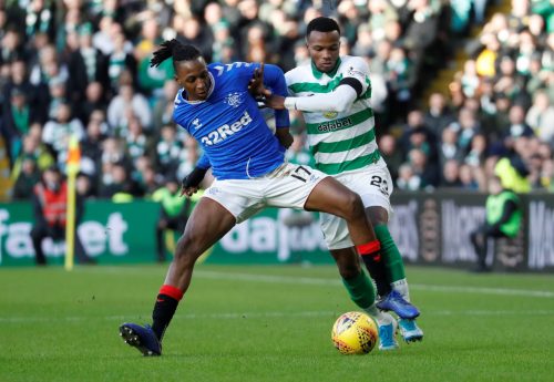 Aribo in action vs Celtic