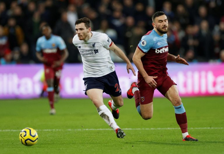 Liverpool: Fans slate Andy Robertson for his performance during West Ham victory