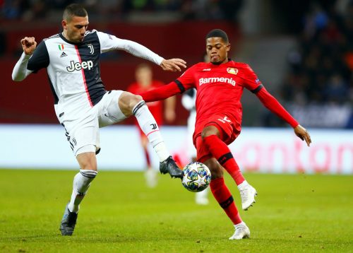 Bailey in Champions League action against Juve