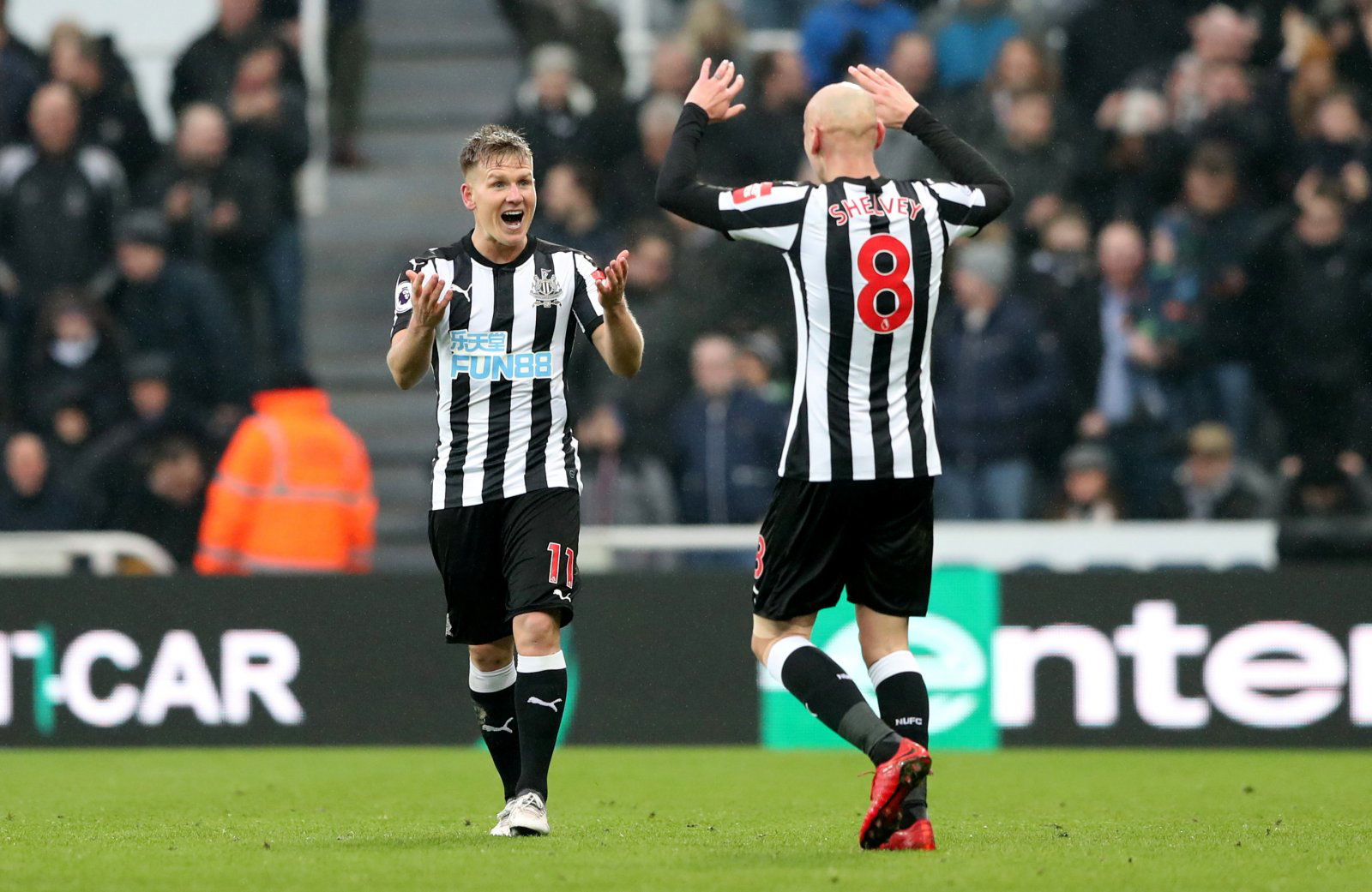 Matt Ritchie and Jonjo Shelvey