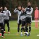 Boly and Traore enjoying training with Wolves