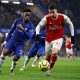 Martinelli in action vs Chelsea