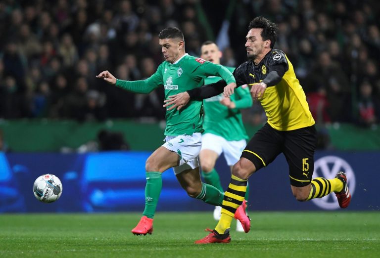 Rashica in action vs Dortmund