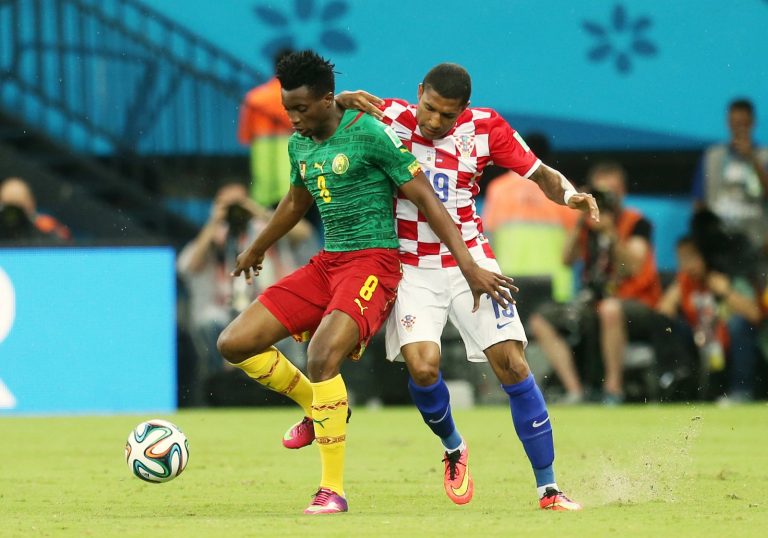 N'Koulou in action at the 2018 World Cup