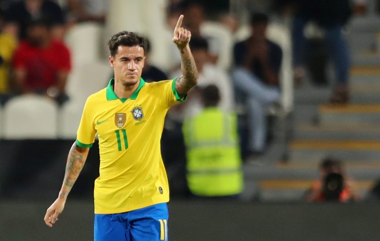 Coutinho with Brazil