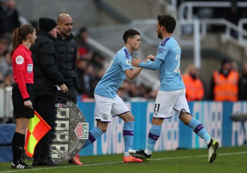 David Silva Phil Foden Man City