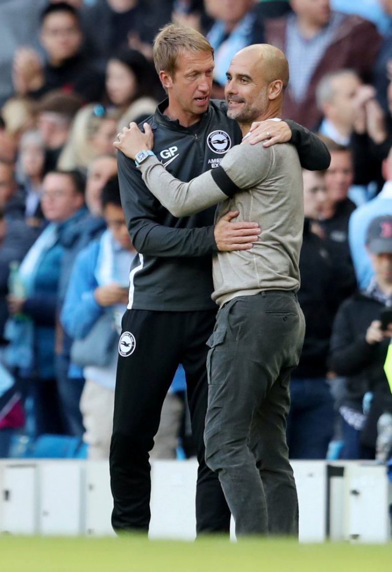Brighton & Hove Albion: Pep Guardiola hails Graham Potter as “one of the best English managers”