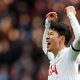 Heung-min Son celebrates for Spurs