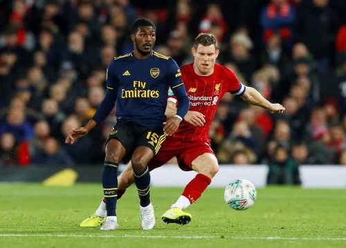 spurs target ainsley maitland niles up against liverpool