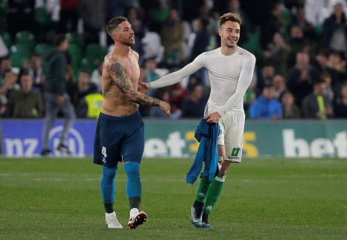 spurs target loren moron with real madrid defender sergio ramos