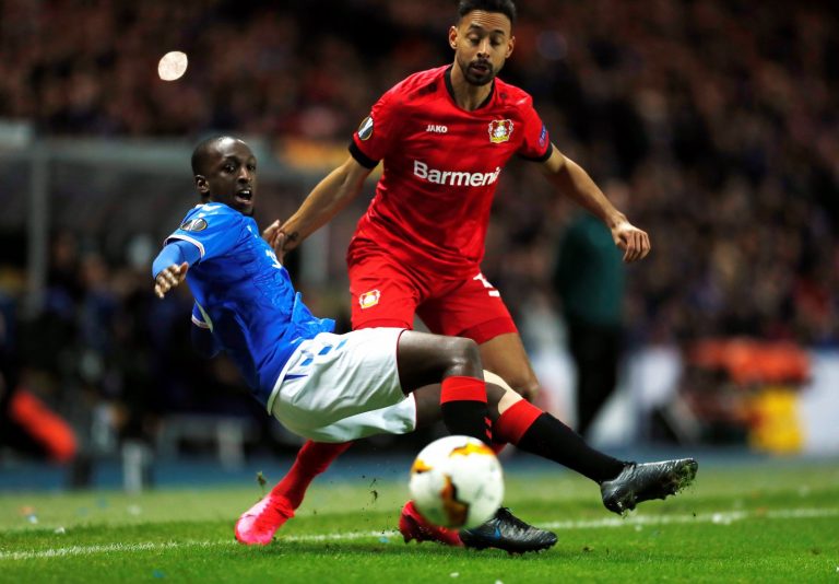 Glen Kamara goes to ground