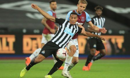 isaac hayden in premier league action for newcastle